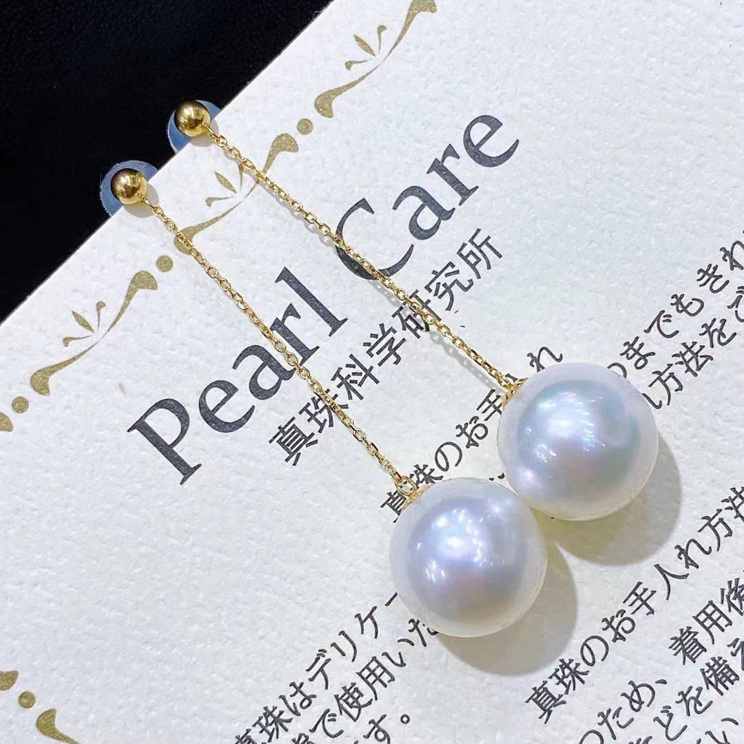 Natural Cool White High Quality Freshwater Pearl Earrings, 11-12mm Near Round Almost Flawless 925 Silver, Elegant Pearl Jewelry
Natural Cool White High Quality Freshwater Pearl Earrings, 11-12mm Near Round Almost Flawless 925 Silver, Elegant Pearl Jewelry