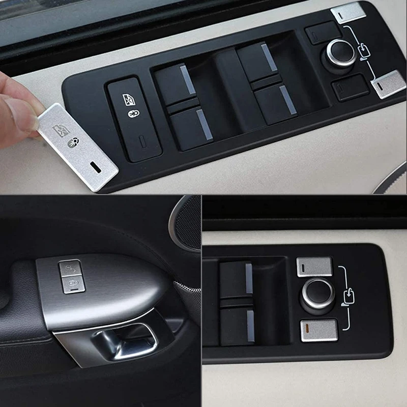 11Pcs Car Door Window Control Button Decoration Stickers for Land Rover Range Rover Sport 2014-2017
11Pcs Car Door Window Control Button Decoration Stickers for Land Rover Range Rover Sport 2014-2017