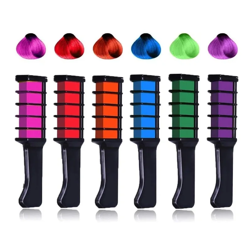 Hair Chalk Comb 6 Colors Temporary Hair Dye Marker Gifts for Girls Kids Adults for Halloween Christmas Birthday Party, Cosplay
Hair Chalk Comb 6 Colors Temporary Hair Dye Marker Gifts for Girls Kids Adults for Halloween Christmas Birthday Party, Cosplay