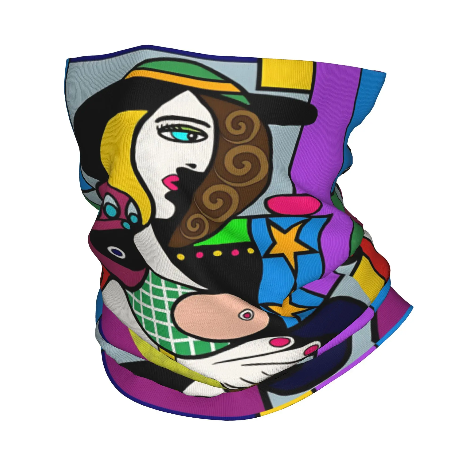 Funky Lady with Hat Picasso Bandana Neck Gaiter Printed Wrap Scarf Multifunctional Balaclava Running Adult Winter
Funky Lady with Hat Picasso Bandana Neck Gaiter Printed Wrap Scarf Multifunctional Balaclava Running Adult Winter