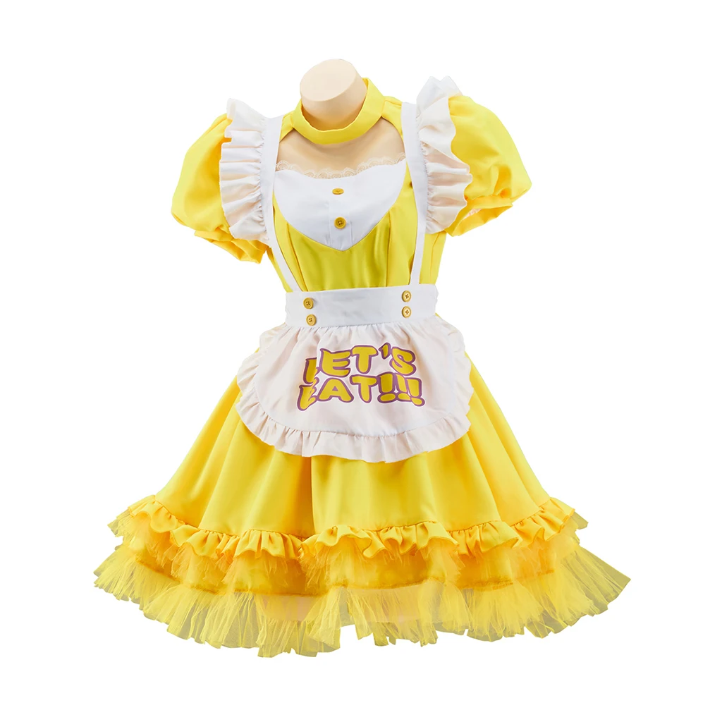 Chica the Chicken Cosplay Costume Women Cute Yellow Maid Dress Human Chica Lolita Fancy Sweet Dress With Apron Halloween Outfits
Chica the Chicken Cosplay Costume Women Cute Yellow Maid Dress Human Chica Lolita Fancy Sweet Dress With Apron Halloween Outfits