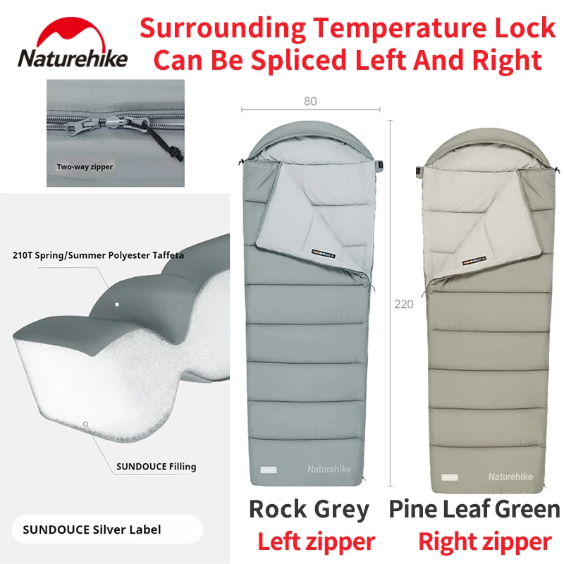 Спальный мешок-конверт Naturehike серии M 210T Chunya из текстильного волокна, переплетенный, теплый, внутренний, внешний, дышащий, Splicea
Спальный мешок-конверт Naturehike серии M 210T Chunya из текстильного волокна, переплетенный, теплый, внутренний, внешний, дышащий, Splicea