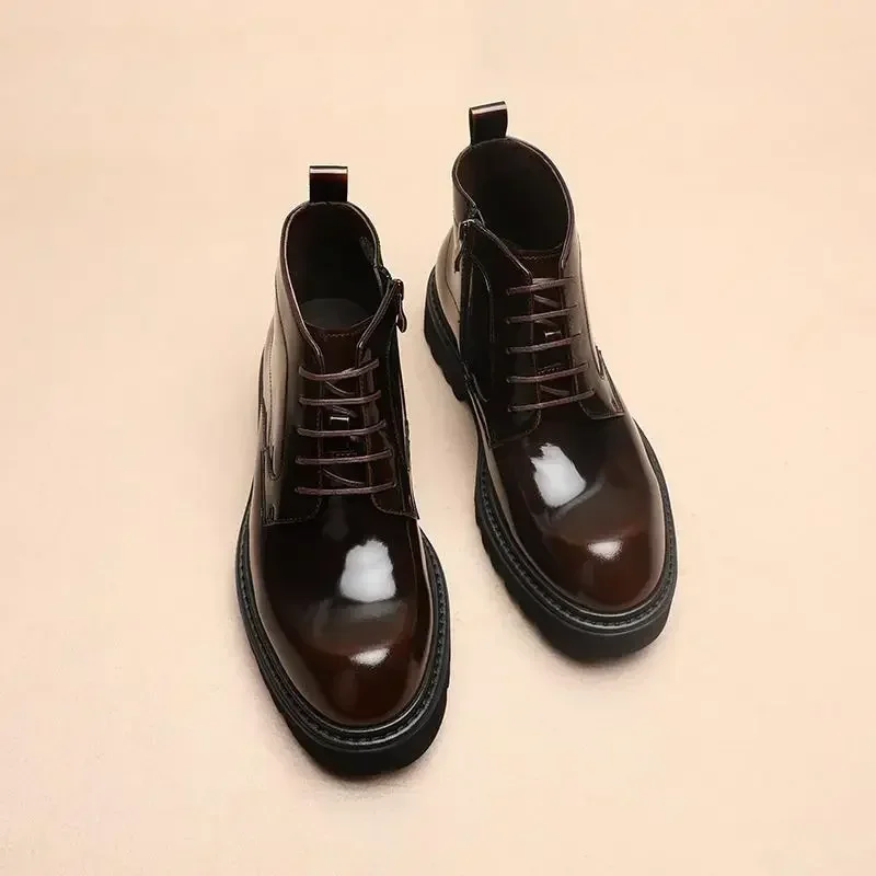 2025 Autumn and Winter Business Casual Men's Boots Fashion Platform Leather Lace-up Leather Boots Trendy Men's Shoes
2025 Autumn and Winter Business Casual Men's Boots Fashion Platform Leather Lace-up Leather Boots Trendy Men's Shoes