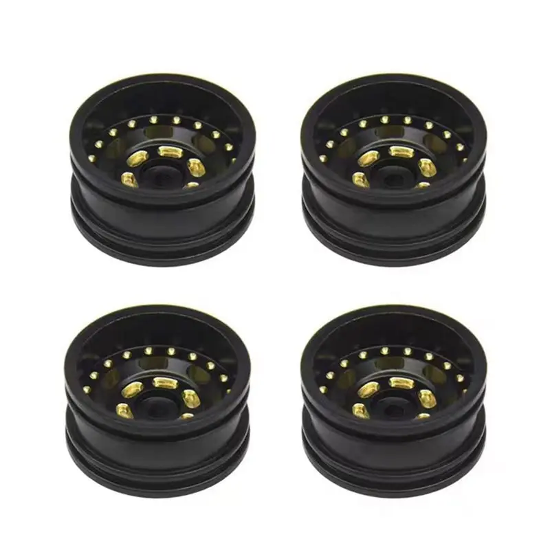 WOWFU-4Pcs RC Car Wheel Rim Hub Wheel Hubs For AXIAL SCX30 1/30 RC Crawler Car Upgrade Part