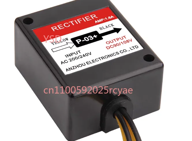 P-03+ CNC machine tool motor brake rectifier AC200-240 DC90-108V AMP: 1.2A
P-03+ CNC machine tool motor brake rectifier AC200-240 DC90-108V AMP: 1.2A
