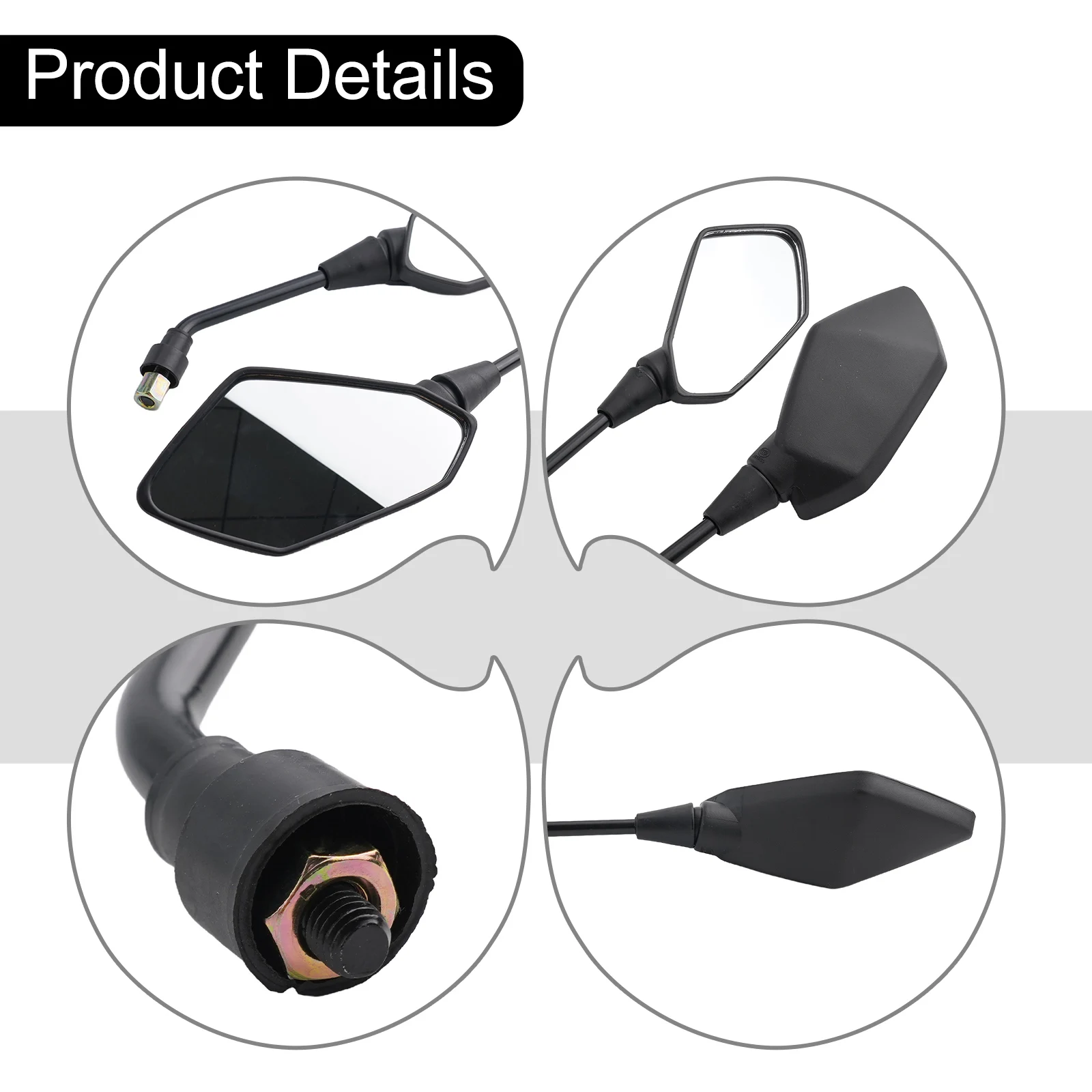 Installation Of Electric Bicycles Electric Rearview MM MM Thickened Mirror Pole Wide And Ultra Clear Field Of View
Installation Of Electric Bicycles Electric Rearview MM MM Thickened Mirror Pole Wide And Ultra Clear Field Of View