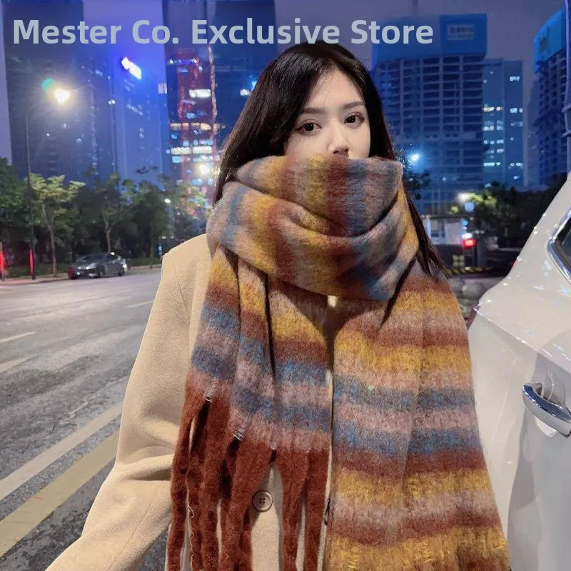 Thickened Winter Warm Plaid Cashmere Scarf for Women Long Trendy Ins Student Couple Neck Warmer Scarves Fashionable Accessories
Thickened Winter Warm Plaid Cashmere Scarf for Women Long Trendy Ins Student Couple Neck Warmer Scarves Fashionable Accessories
