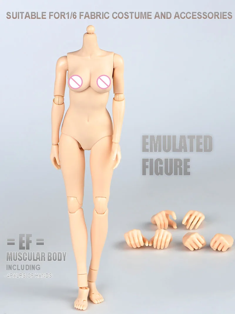 In Stock1/6 Female Suntan White Action Figure Dolls 12" Middle Big Breasts Super Flexible Semi-Silicone Body Fit 1:6 Head Sculpt
In Stock1/6 Female Suntan White Action Figure Dolls 12" Middle Big Breasts Super Flexible Semi-Silicone Body Fit 1:6 Head Sculpt