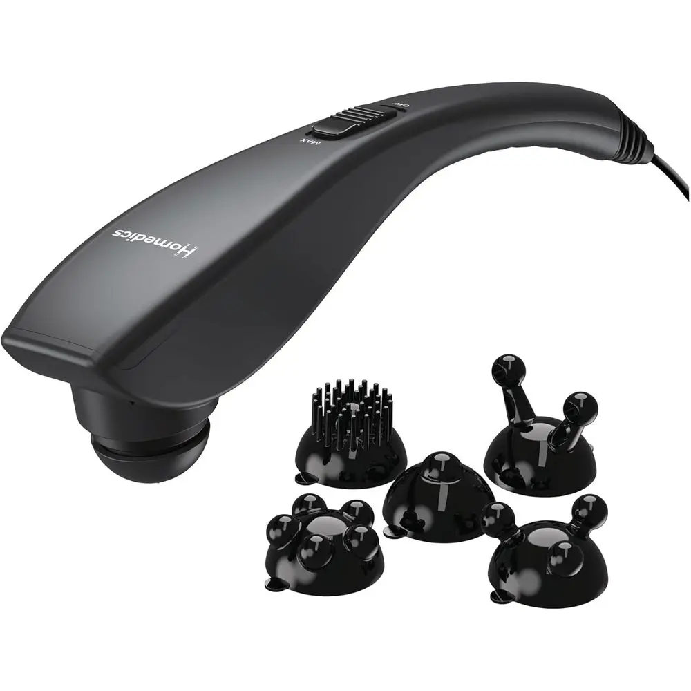 3-Speed Deep Tissue Massager with 5 Attachments and Extended Handle for Hard-to-Reach Spots
3-Speed Deep Tissue Massager with 5 Attachments and Extended Handle for Hard-to-Reach Spots