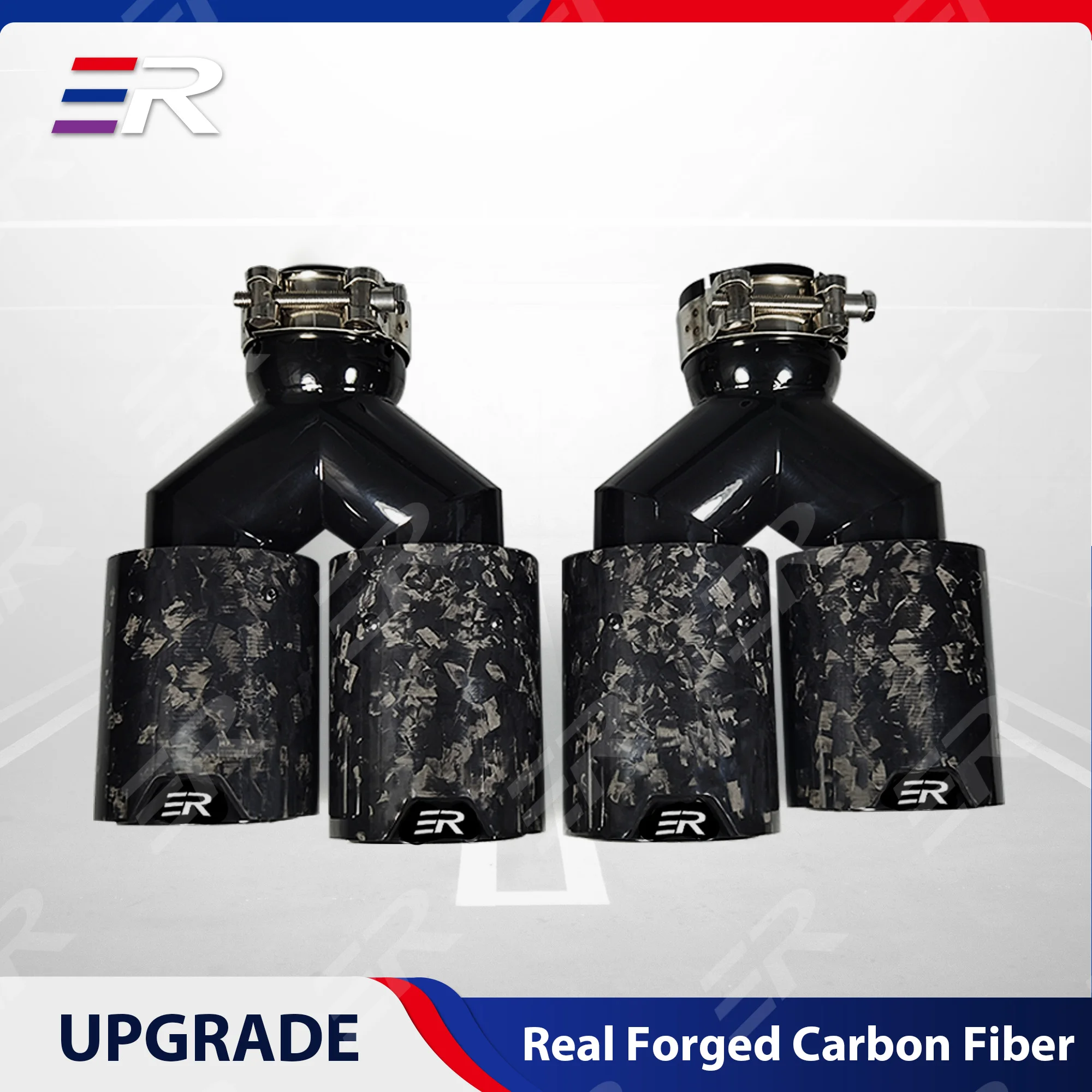 ER Universal Exhaust Tip Genuine Forged Carbon Fiber car accsesories for BMW Auto Exhaust system Modification
ER Universal Exhaust Tip Genuine Forged Carbon Fiber car accsesories for BMW Auto Exhaust system Modification