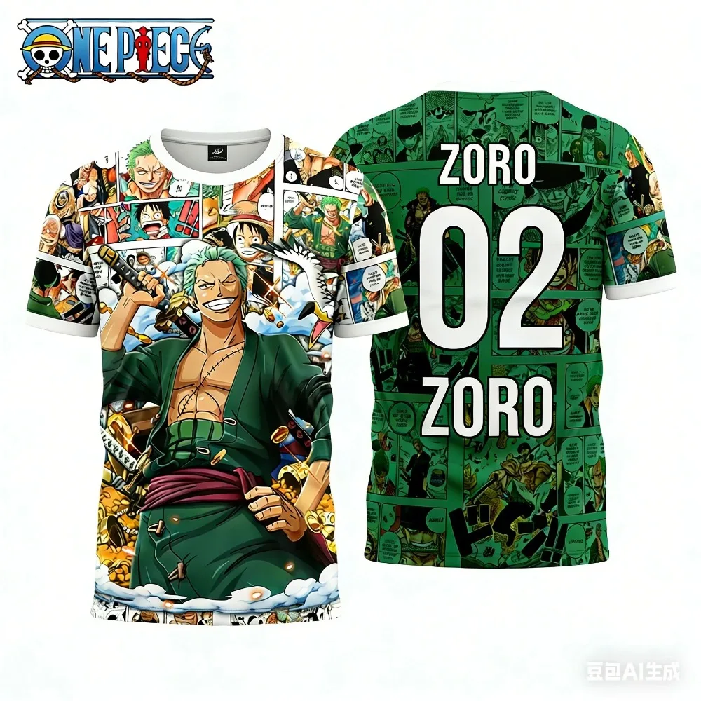 Summer One Piece Luffy Zoro Family 3D Printed Men's Breathable T-shirt Kids Sports Football Jersey Clothing Unisex
Summer One Piece Luffy Zoro Family 3D Printed Men's Breathable T-shirt Kids Sports Football Jersey Clothing Unisex