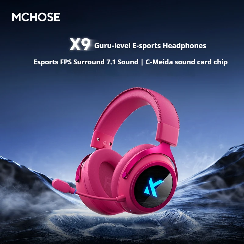 MCHOSE X9 Gaming Headset 2000mAh Tri Mode Wireless Headphones 53mm Dynamic Drive Low Latency 7.1 Channel Earphone With Micphone
MCHOSE X9 Gaming Headset 2000mAh Tri Mode Wireless Headphones 53mm Dynamic Drive Low Latency 7.1 Channel Earphone With Micphone