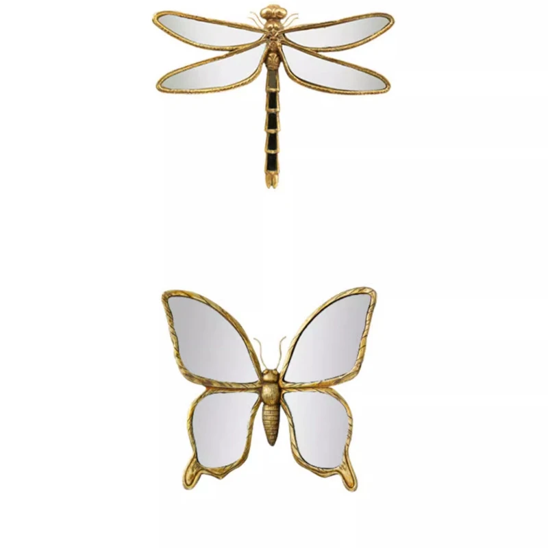 Butterfly shape retro decorative mirror dining room background wall decoration pendant French living room entrance creative
Butterfly shape retro decorative mirror dining room background wall decoration pendant French living room entrance creative