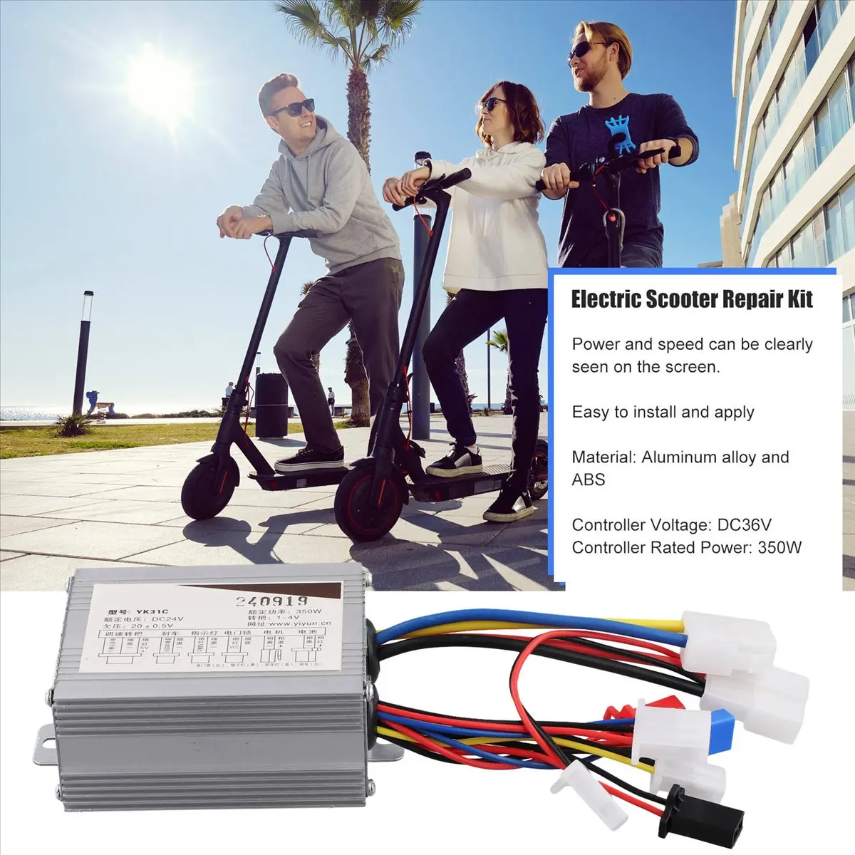 Контроллер для электровелосипеда (ABAB) 24В 350Вт, контроллер для электросамоката, контроллер скорости для коллекторного двигателя постоянного тока
Контроллер для электровелосипеда (ABAB) 24В 350Вт, контроллер для электросамоката, контроллер скорости для коллекторного двигателя постоянного тока