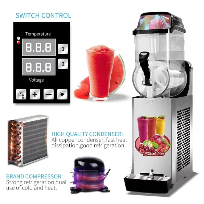 Commercial Single Tank Slush Machine Frozen Drink Slushy Making Machine For Sale
Commercial Single Tank Slush Machine Frozen Drink Slushy Making Machine For Sale