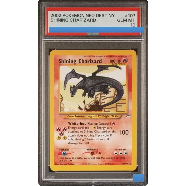 Proxy 2002 POKEMON NEO DESTINY #107 SHINING CHARIZARD 107/105 Authentication Grading 10 Collection Game Card
Proxy 2002 POKEMON NEO DESTINY #107 SHINING CHARIZARD 107/105 Authentication Grading 10 Collection Game Card