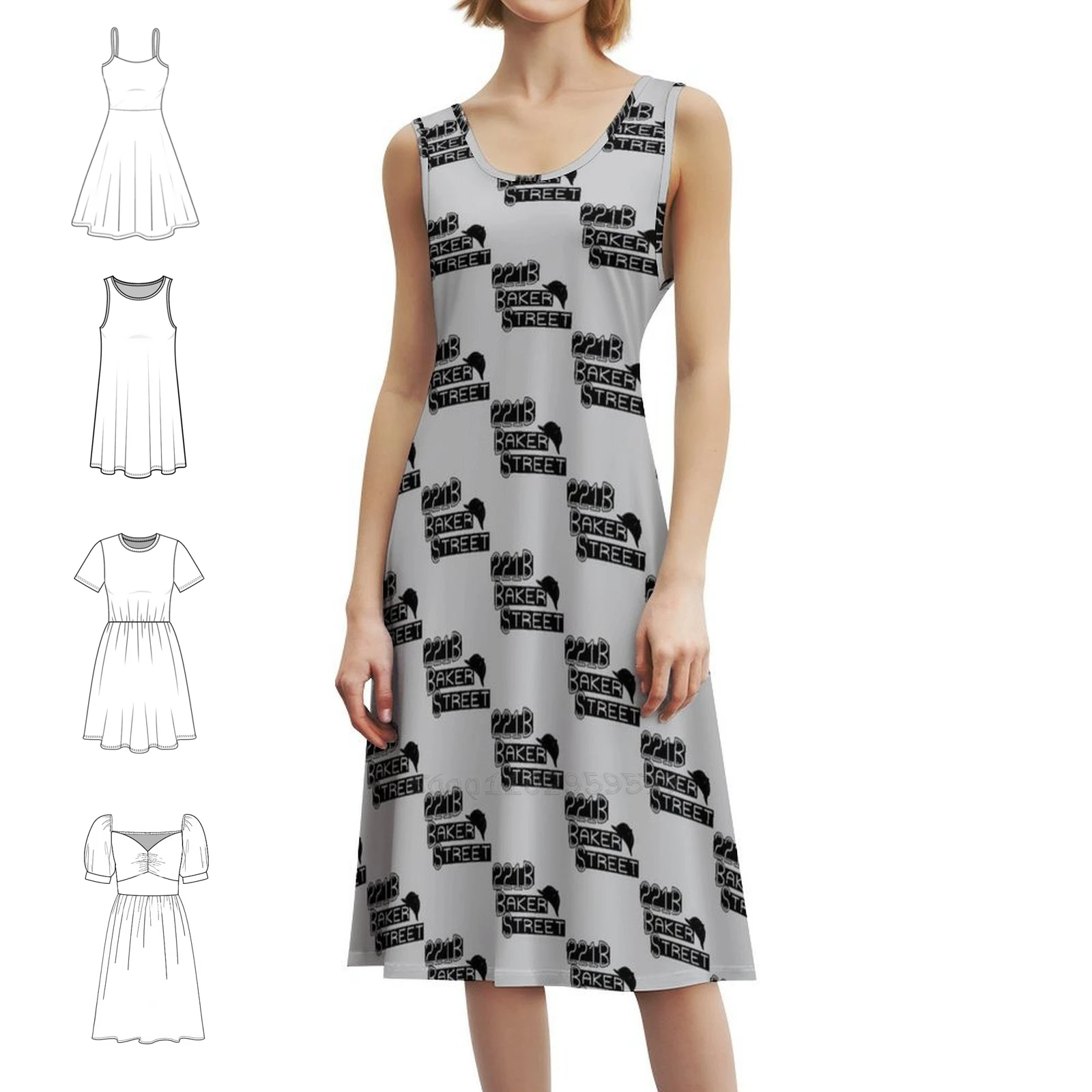 Sherlock Quotes 221B Baker St. British Detective Preppy Style Mini Dress For Women A-Line Loose Fit Casual Day Dress British
Sherlock Quotes 221B Baker St. British Detective Preppy Style Mini Dress For Women A-Line Loose Fit Casual Day Dress British