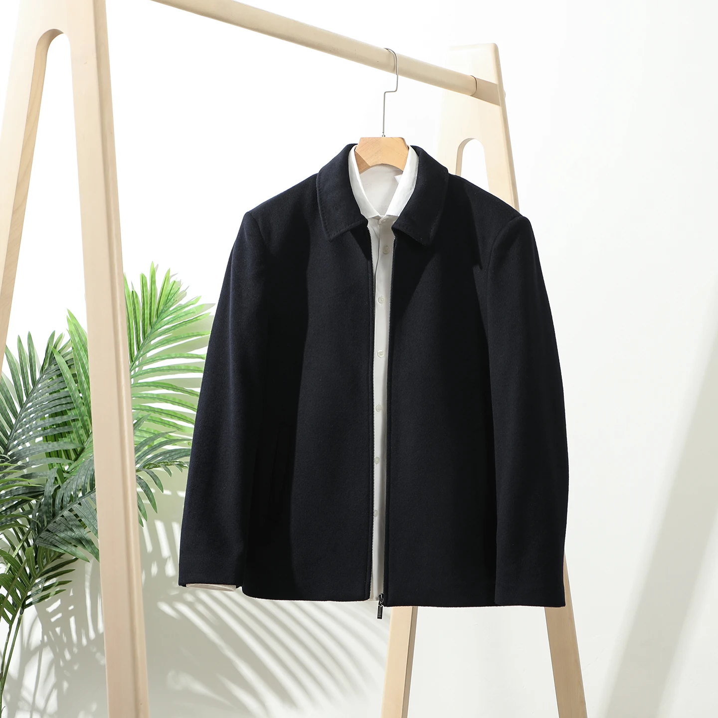 96 Wool Men's Casual Woolen Jaet Windproof Warm Busin Leisure Coat Pure Color Autumn Winter Faion Outerwear
96 Wool Men's Casual Woolen Jaet Windproof Warm Busin Leisure Coat Pure Color Autumn Winter Faion Outerwear