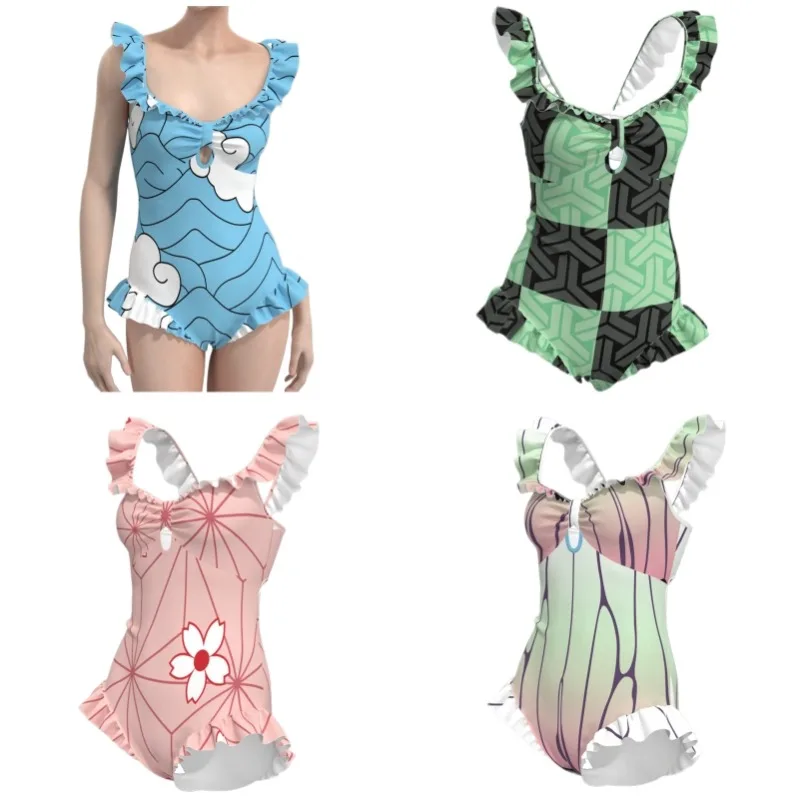 Demon Slayer Tsuyuri Kanao Kochou Shinobu Tanjiro Kamado Giyu Tomioka Swimsuit Anime Peripherals Cartoon Cosplay Clothes Kawaii
Demon Slayer Tsuyuri Kanao Kochou Shinobu Tanjiro Kamado Giyu Tomioka Swimsuit Anime Peripherals Cartoon Cosplay Clothes Kawaii