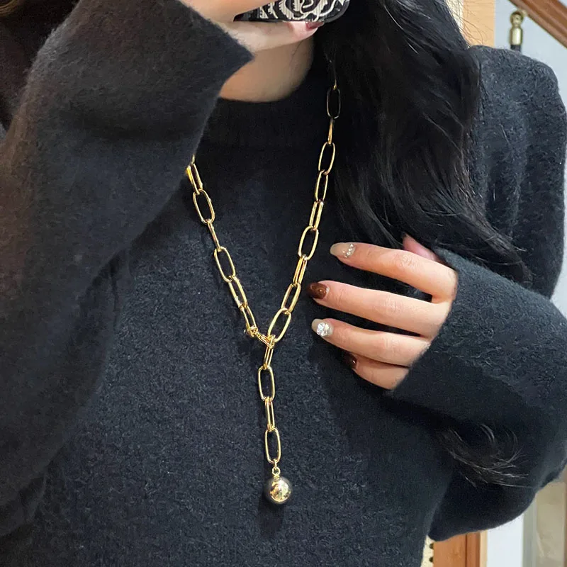 Link chain necklaces for women long sweater necklace minimalist simple winter jewelry elegant 2024 new in jewelry
Link chain necklaces for women long sweater necklace minimalist simple winter jewelry elegant 2024 new in jewelry