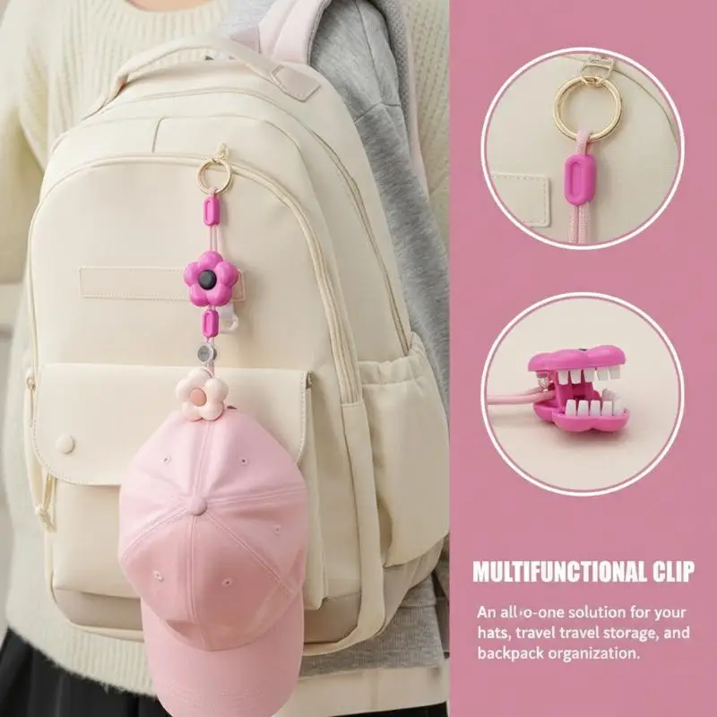 Fashionable Hat Clip Flower Hat Holder Multifunctional Hat Keeper Cap Clip for Backpack Storage Convenient Outdoor Use
Fashionable Hat Clip Flower Hat Holder Multifunctional Hat Keeper Cap Clip for Backpack Storage Convenient Outdoor Use