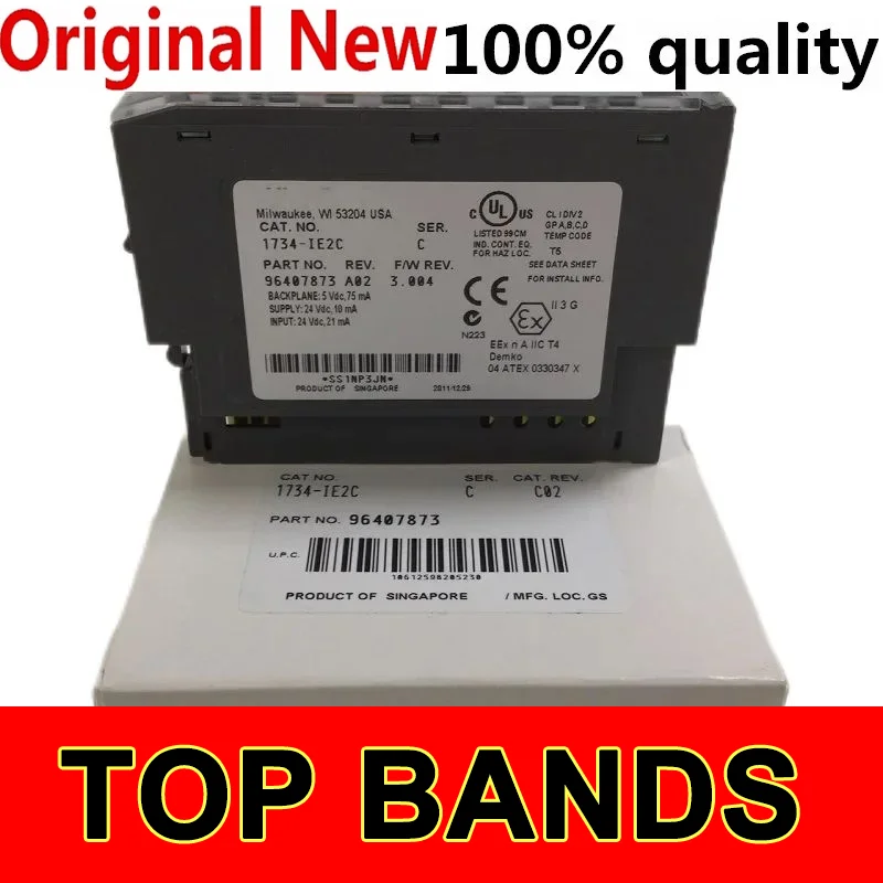 Новый оригинальный выходной модуль контроллера PLC 1734 1734-IE2C 1734-OW4C 1734-OB8 1734-AENTR 1734-EP24 1734-FDP
Новый оригинальный выходной модуль контроллера PLC 1734 1734-IE2C 1734-OW4C 1734-OB8 1734-AENTR 1734-EP24 1734-FDP