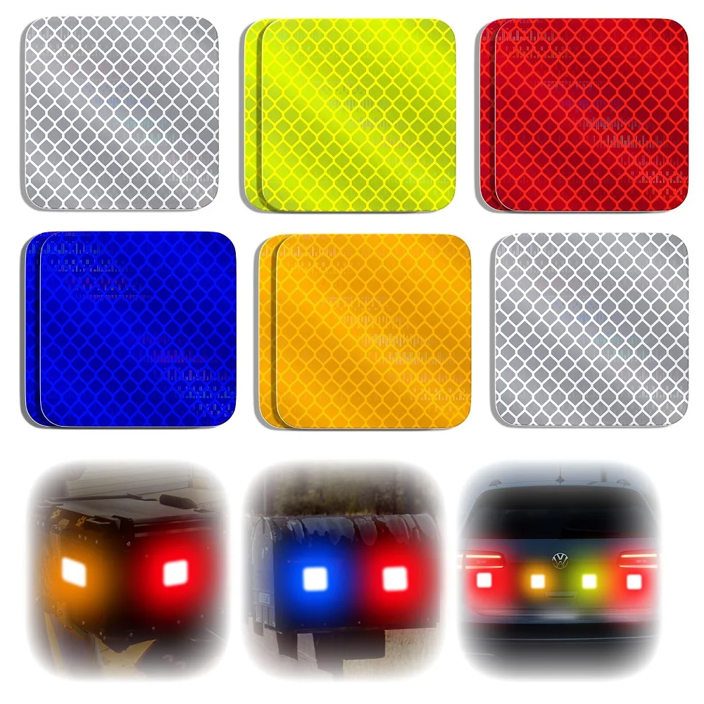 10pcs/set Super Reflection Square Reflective Stickers White Red Waterproof Reflectors Adhesive Safety Tape For Car Bike Mailbox
10pcs/set Super Reflection Square Reflective Stickers White Red Waterproof Reflectors Adhesive Safety Tape For Car Bike Mailbox