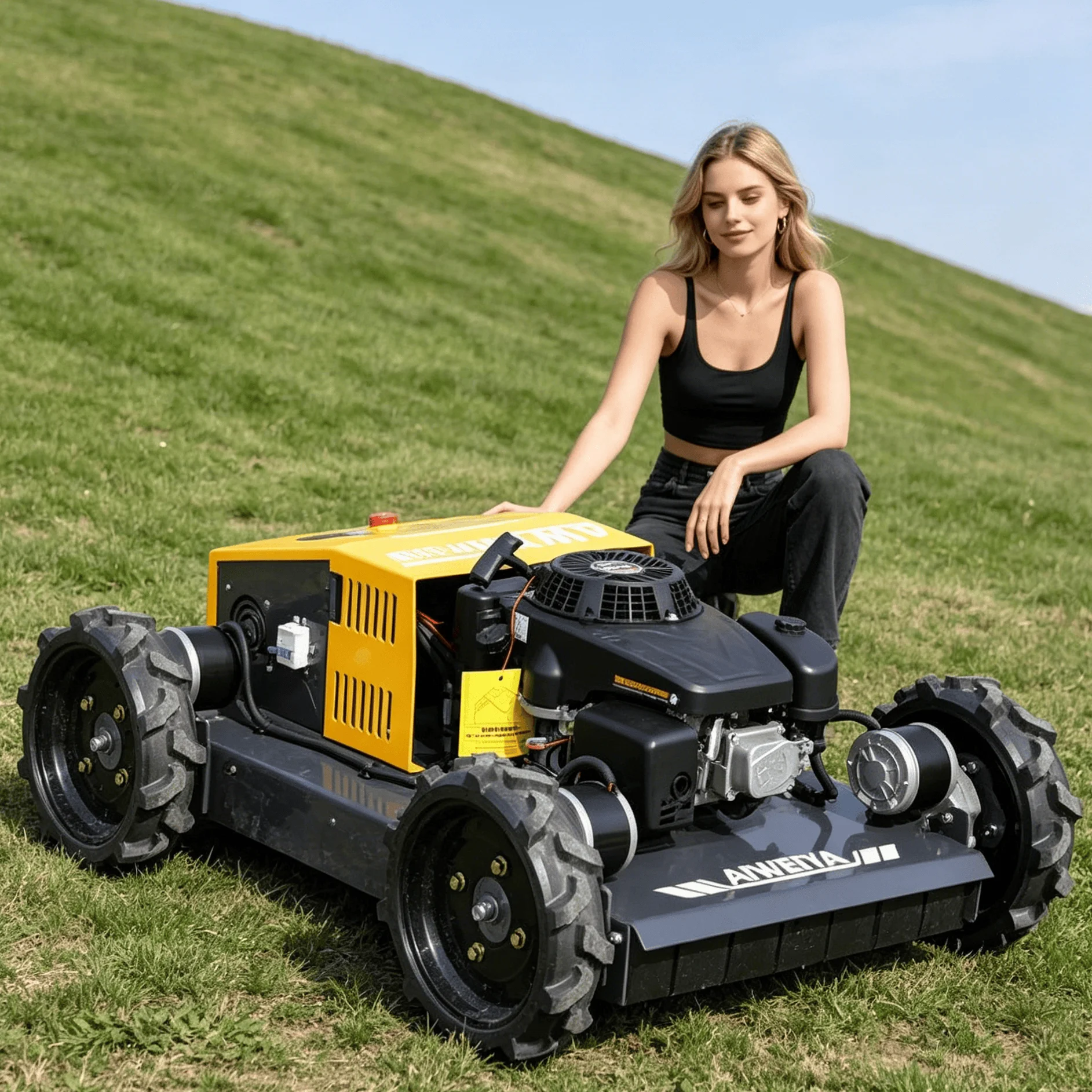 Customized export standard remote petrol lawn mower robot complete certifications for global villa market slope trimming landsca
Customized export standard remote petrol lawn mower robot complete certifications for global villa market slope trimming landsca