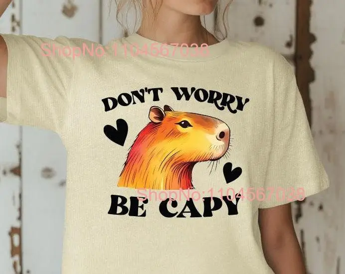 Футболка Comfort Colors Don't Worry be Cappy с изображением капибары, милые животные, грызуны, для взрослых, для нее, с длинными или короткими рукавами
Футболка Comfort Colors Don't Worry be Cappy с изображением капибары, милые животные, грызуны, для взрослых, для нее, с длинными или короткими рукавами