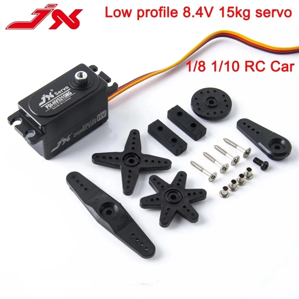 JX Servo PDI-HV5215MG Low Profile 8.4V 15kg Digital Coreless Metal Gear Servo for 1/8 1/10 RC Car Boat Robot
JX Servo PDI-HV5215MG Low Profile 8.4V 15kg Digital Coreless Metal Gear Servo for 1/8 1/10 RC Car Boat Robot