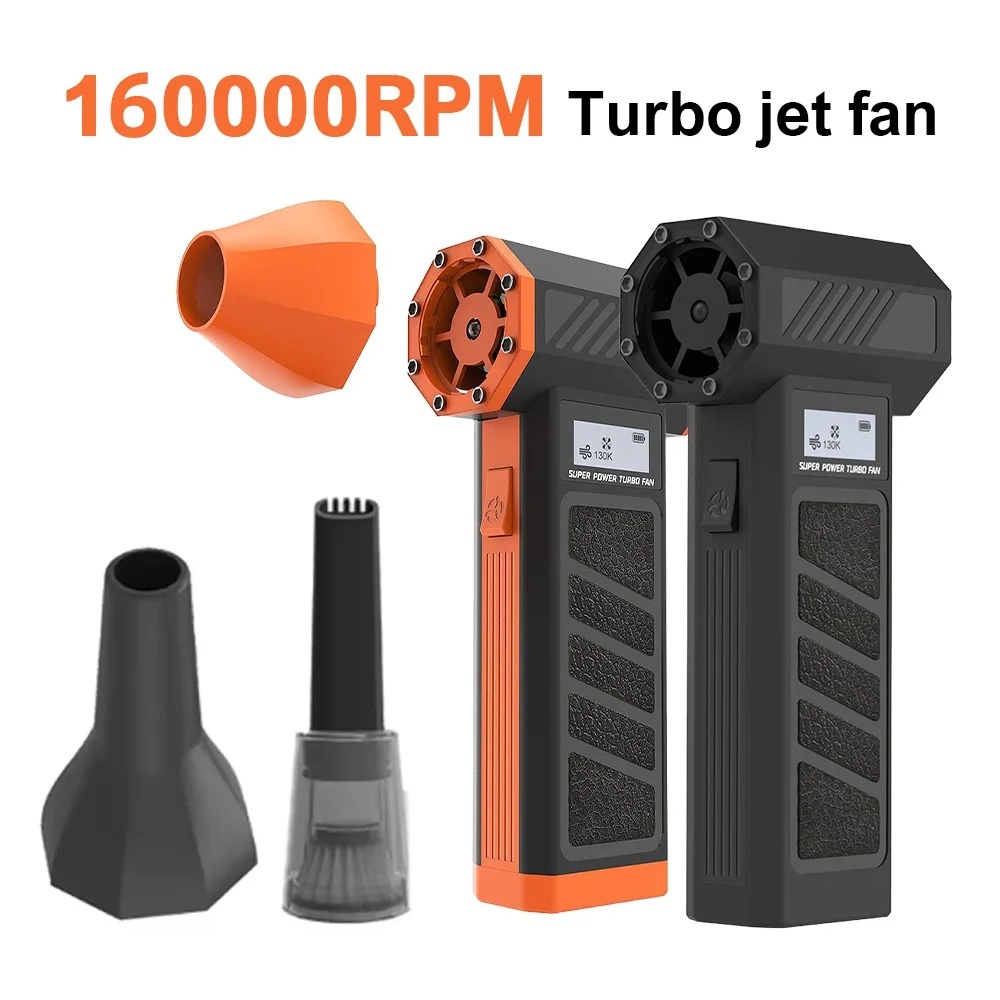 Powerful Air Blower 160000RPM Mini Turbo Jet Fan 5000mAh Turbo Violent Fan Brushless Motor High Speed Duct Fan for PC Keyboard
Powerful Air Blower 160000RPM Mini Turbo Jet Fan 5000mAh Turbo Violent Fan Brushless Motor High Speed Duct Fan for PC Keyboard