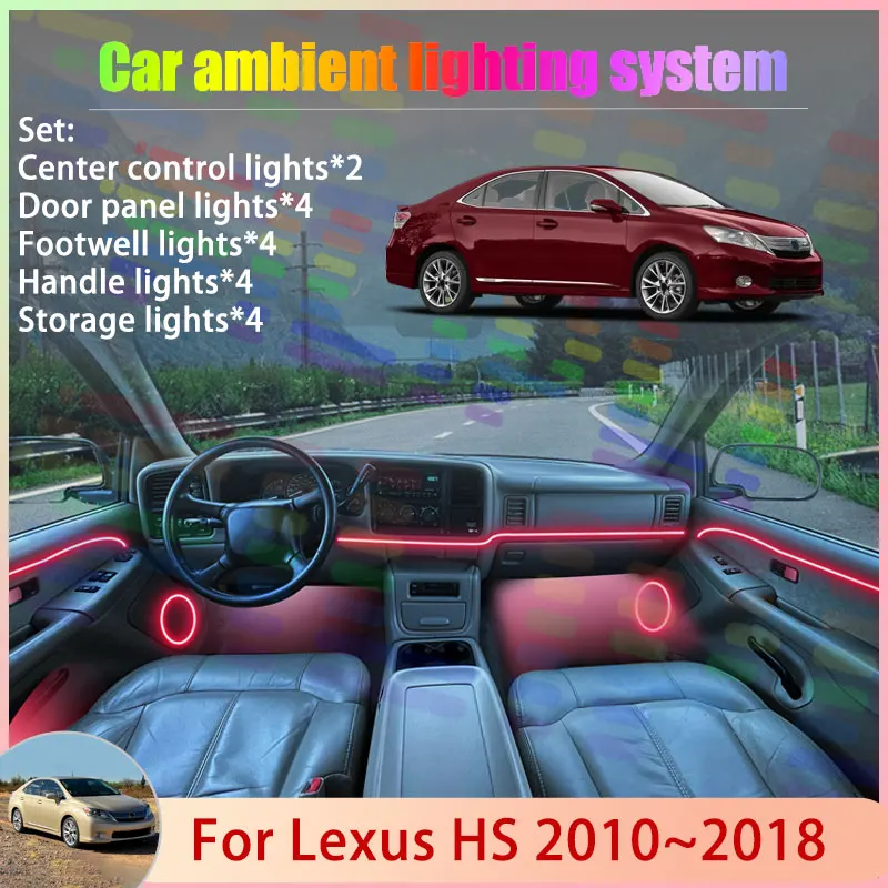 Для Lexus HS ANF10 2010 ~ 2018 2/18 в 1, автомобильная атмосферная лампа, RGB абажур, ансамбль, стример, атмосферный набор, автоаксессуары
Для Lexus HS ANF10 2010 ~ 2018 2/18 в 1, автомобильная атмосферная лампа, RGB абажур, ансамбль, стример, атмосферный набор, автоаксессуары