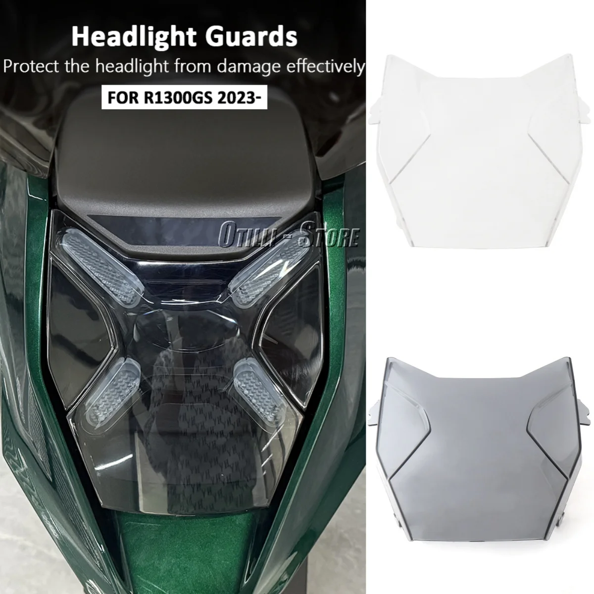 Motorcycle Headlight Guard Front Lamp Transparent Lens Acrylic Head Light Cover For BMW R1300GS R 1300 GS r1300gs 2023 2024 2025
Motorcycle Headlight Guard Front Lamp Transparent Lens Acrylic Head Light Cover For BMW R1300GS R 1300 GS r1300gs 2023 2024 2025