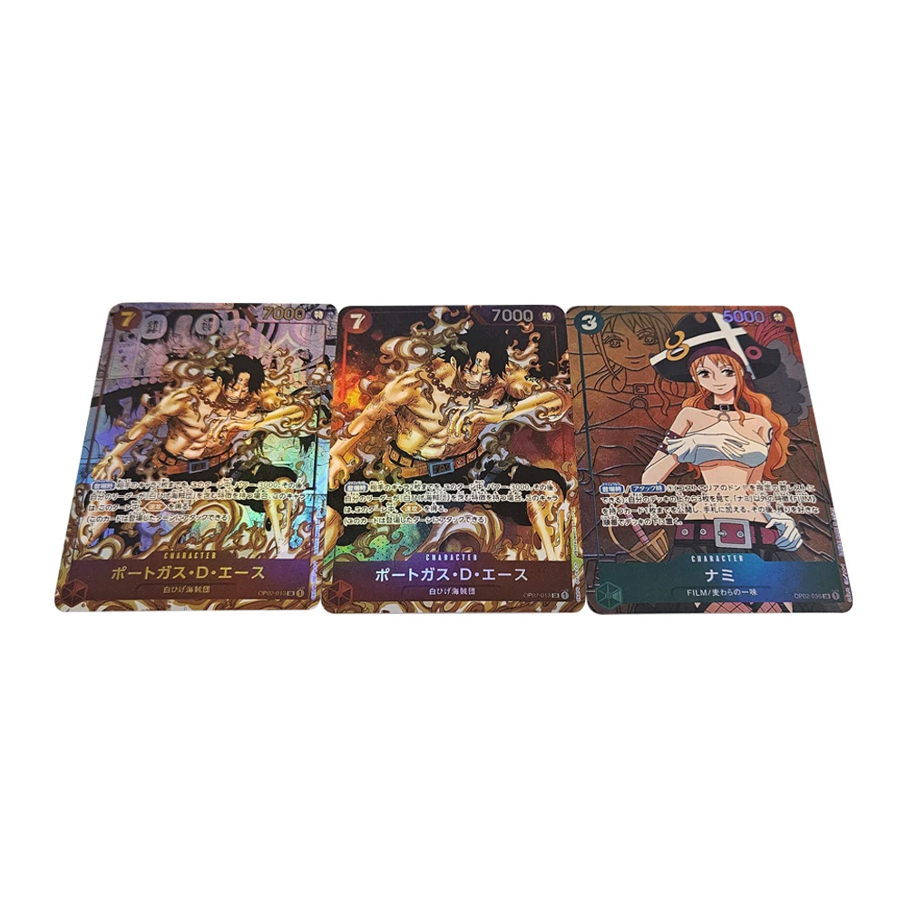 Аниме One Piece OPCG DIY Emperor OP02 Новая манга Луффи Шанкс Teach Roger Рефрактивная рельефная карточная игра Коллекционные карты
Аниме One Piece OPCG DIY Emperor OP02 Новая манга Луффи Шанкс Teach Roger Рефрактивная рельефная карточная игра Коллекционные карты