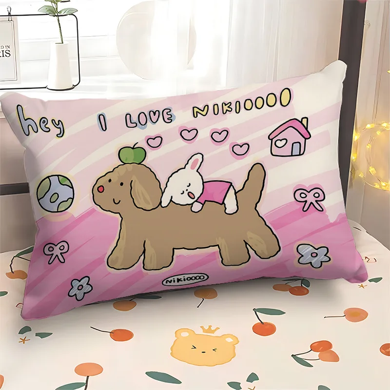 Ручная роспись наволочка с мультяшной собакой, двусторонний принт, мягкая, приятная для кожи, для использования в помещении и на открытом воздухе, диван, патио, домашний офис, декор 
Ручная роспись наволочка с мультяшной собакой, двусторонний принт, мягкая, приятная для кожи, для использования в помещении и на открытом воздухе, диван, патио, домашний офис, декор