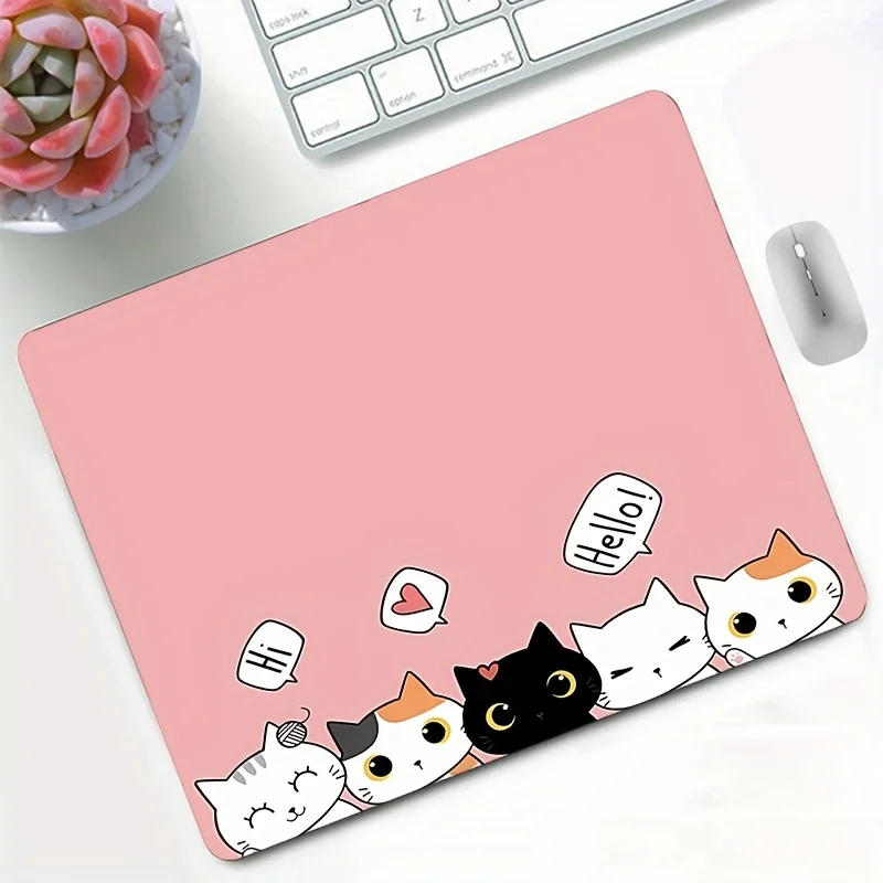 Cute Cartoon Cat and Dog Mouse pad- Non-Slip Rubber Base, Game and Laptop Table Mat - Pink Background Kawaii Desktop Accessories
Cute Cartoon Cat and Dog Mouse pad- Non-Slip Rubber Base, Game and Laptop Table Mat - Pink Background Kawaii Desktop Accessories