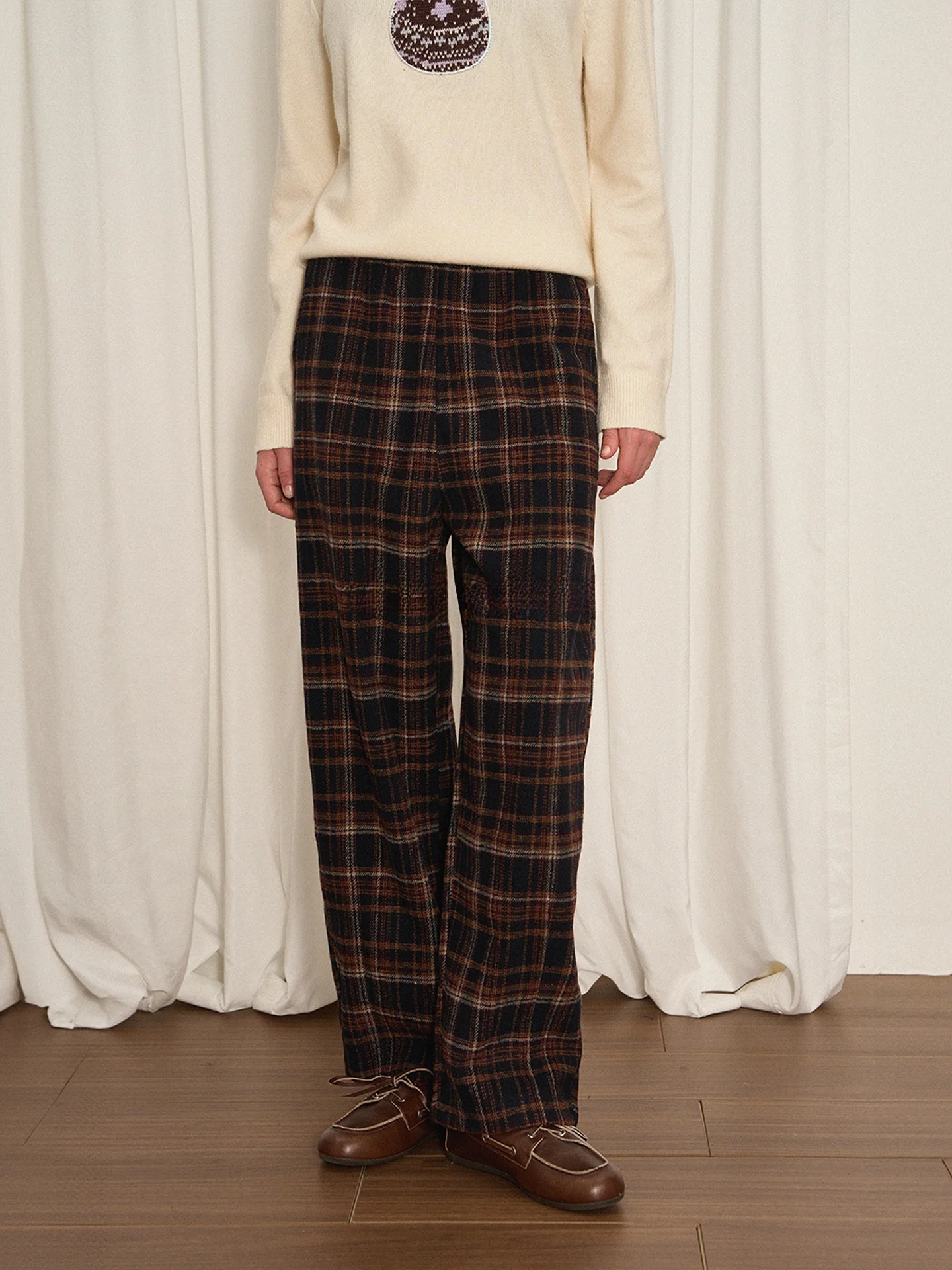 Eylilac High Waist Wide Leg Pants Women's Vintage Loose Fit Slimming Woolen Plaid Trousers Comfortable Elastic Waist Casual P...
Eylilac High Waist Wide Leg Pants Women's Vintage Loose Fit Slimming Woolen Plaid Trousers Comfortable Elastic Waist Casual P...