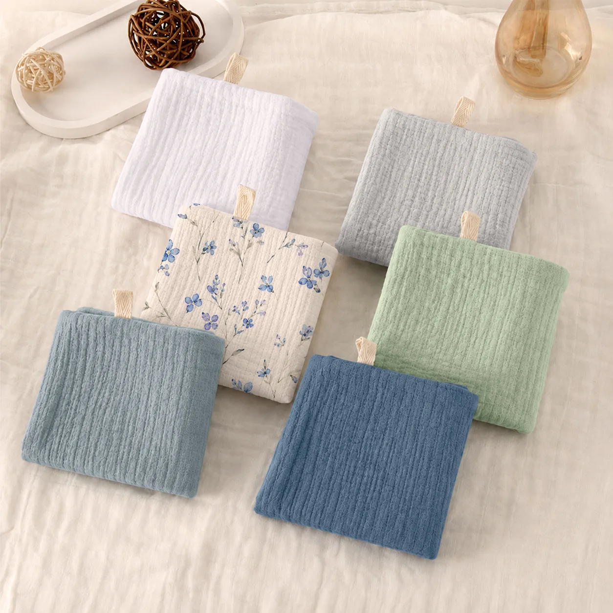 6PCS Soft Cotton Double-Layer Gauze Baby Bibs, Pure Cotton Gauze Towels, Baby Burp Cloths, Soft Cotton Newborn Face Washcloths
6PCS Soft Cotton Double-Layer Gauze Baby Bibs, Pure Cotton Gauze Towels, Baby Burp Cloths, Soft Cotton Newborn Face Washcloths