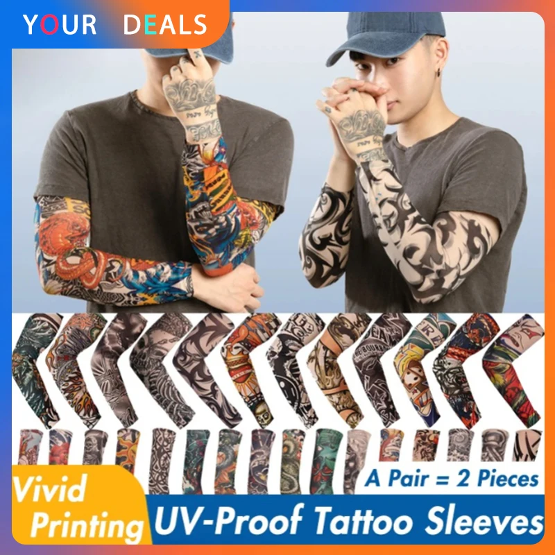 Sun Protection Breathable Arm Sleeves Set Ice Silk Quick-Dry Tattoo Sleeves Sleeves for Cycling Riding Outdoor Sports
Sun Protection Breathable Arm Sleeves Set Ice Silk Quick-Dry Tattoo Sleeves Sleeves for Cycling Riding Outdoor Sports