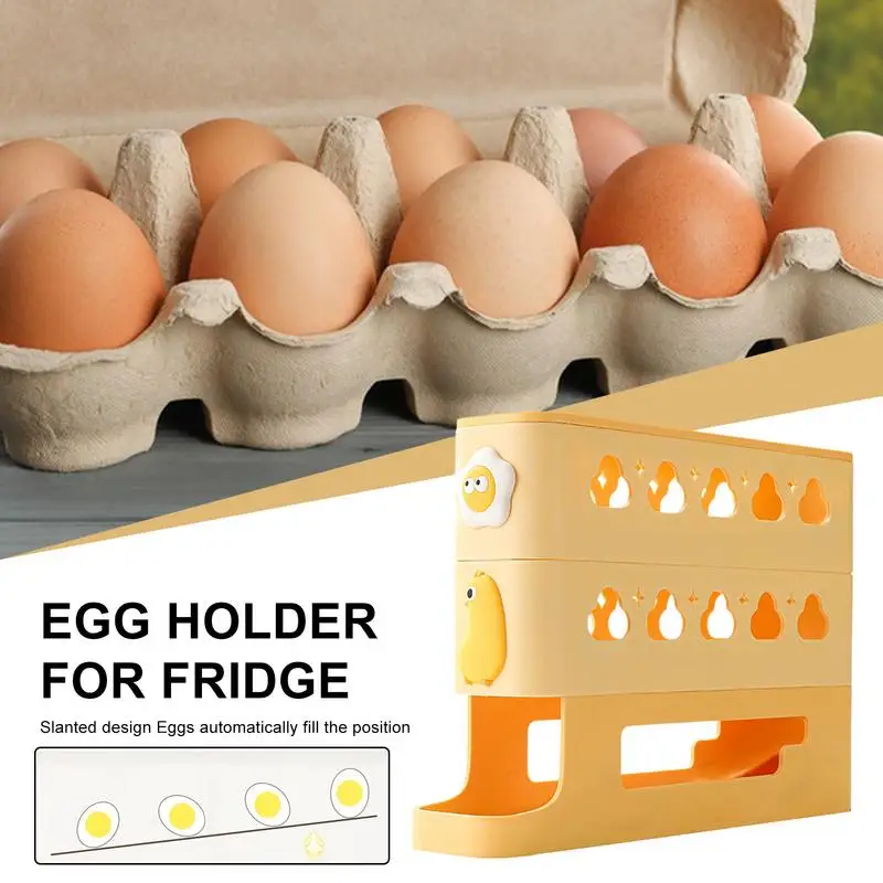 Egg Organizer For Refrigerator Auto Rolling Egg Dispenser Refrigerator Holder 3-Layer Reusable Rack Kitchen Food Preservation
Egg Organizer For Refrigerator Auto Rolling Egg Dispenser Refrigerator Holder 3-Layer Reusable Rack Kitchen Food Preservation