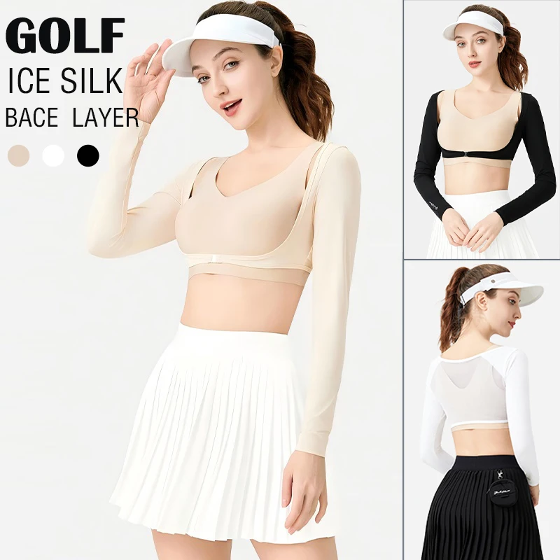 Pgm Women Breathable Bottoming Shirt Golf Cooling Sunscreen Shawl Summer Ice Silk Arm Sleeve Ladies Long-Sleeved Crop Top
Pgm Women Breathable Bottoming Shirt Golf Cooling Sunscreen Shawl Summer Ice Silk Arm Sleeve Ladies Long-Sleeved Crop Top