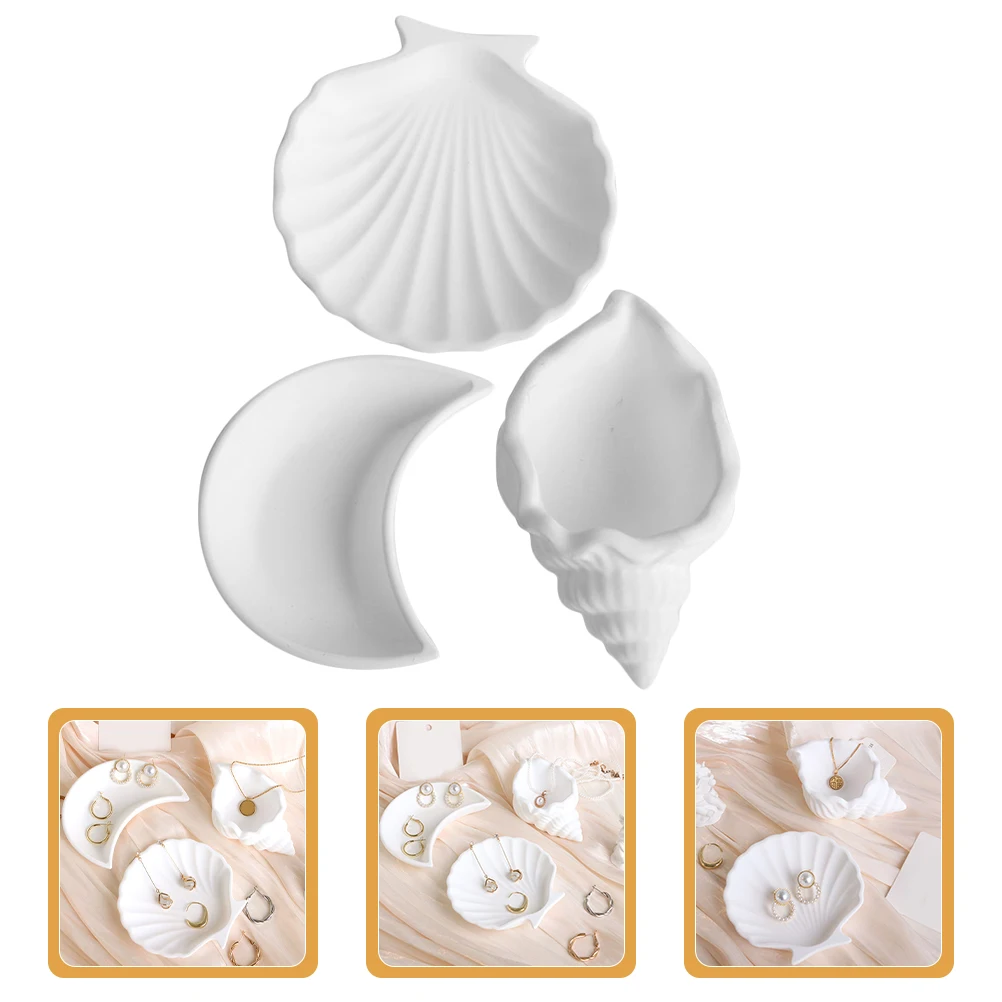 3 шт., креативная лунная ракушка, гипсовые подносы для демонстрации ювелирных изделий, органайзер для посуды, настольный декор, реквизит 
3 шт., креативная лунная ракушка, гипсовые подносы для демонстрации ювелирных изделий, органайзер для посуды, настольный декор, реквизит