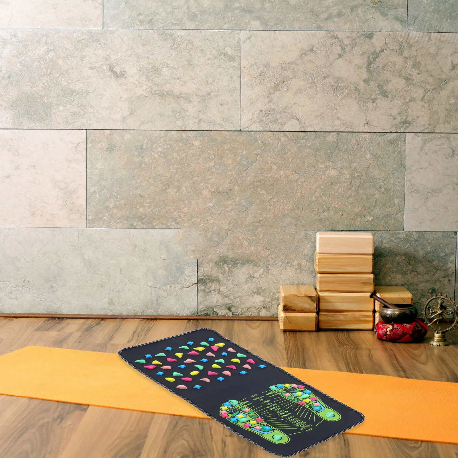 Массажный коврик для ног, удобный дизайн, искусственный полипропилен, прочный коврик для акупрессуры для дома, спа, путешествий, имитация гальки, камень для ног 
Массажный коврик для ног, удобный дизайн, искусственный полипропилен, прочный коврик для акупрессуры для дома, спа, путешествий, имитация гальки, камень для ног