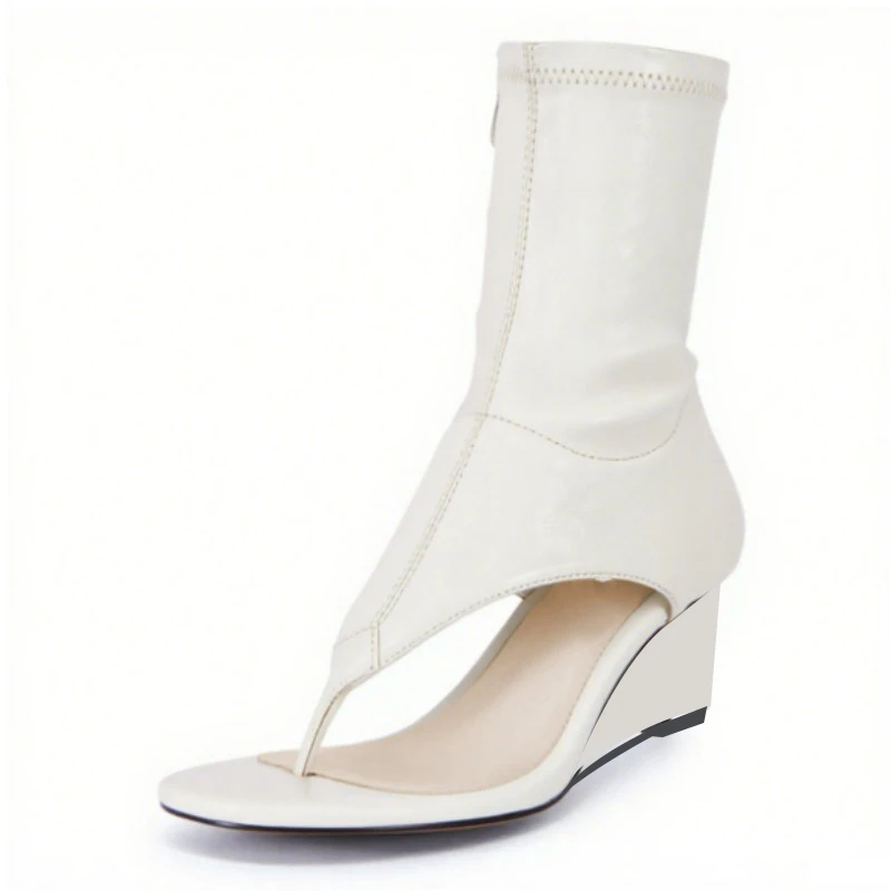 SHOFOO Sexy women's high-heeled cool boots. White leather ankle boots. About 10 cm heel height. Elastic boots. Summer shoes.
SHOFOO Sexy women's high-heeled cool boots. White leather ankle boots. About 10 cm heel height. Elastic boots. Summer shoes.