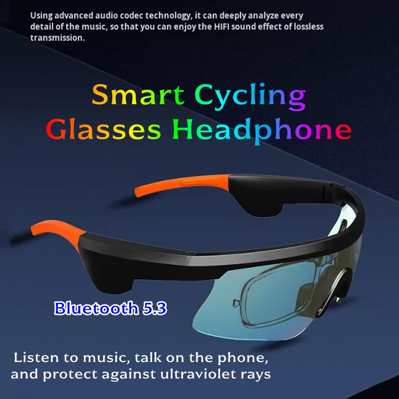 E20 HIFI Stereo Bluetooth Smart Glasses Fashion Bluetooth Headphones Outdoor Sports and Bike Riding Assistant with Voice Control
E20 HIFI Stereo Bluetooth Smart Glasses Fashion Bluetooth Headphones Outdoor Sports and Bike Riding Assistant with Voice Control