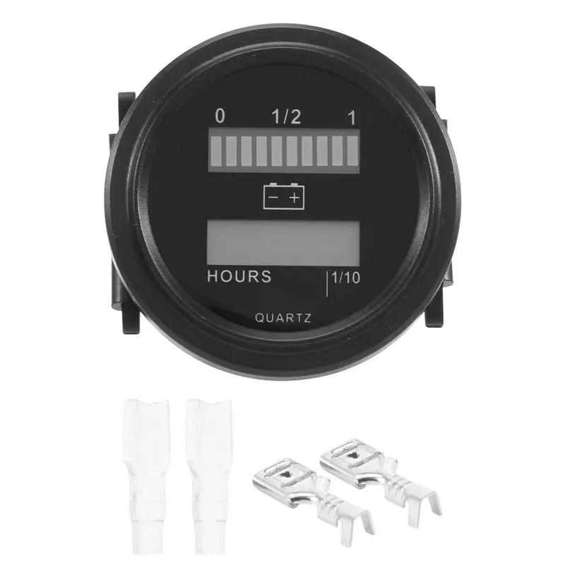 N26R-LED With Hour Meter Round Battery Indicator Meter Gauge 12/24V 36V 48V 72V For Boat Golf Cart Club Cart Forklift
N26R-LED With Hour Meter Round Battery Indicator Meter Gauge 12/24V 36V 48V 72V For Boat Golf Cart Club Cart Forklift