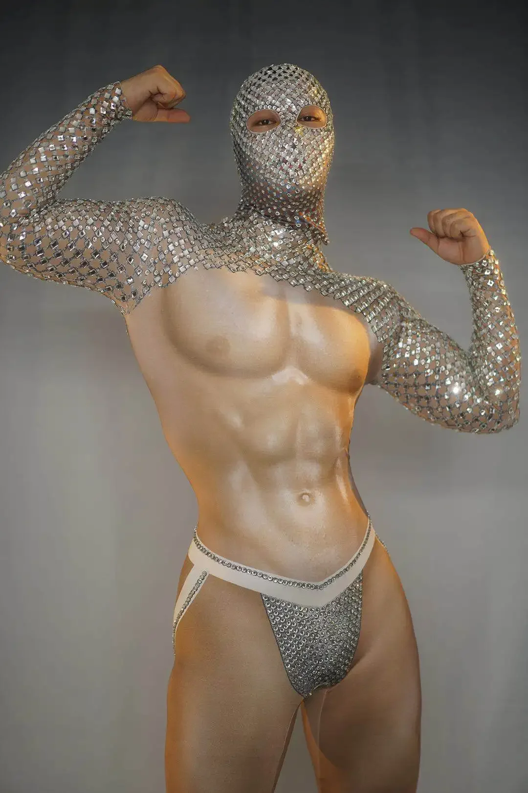 Sparkle Stone Nude Muscle Men Jumpsuit Long Sleeves Rhinestones Outfit Evening Party Prom Celebrate Wear Birthday Dance Costumes
Sparkle Stone Nude Muscle Men Jumpsuit Long Sleeves Rhinestones Outfit Evening Party Prom Celebrate Wear Birthday Dance Costumes