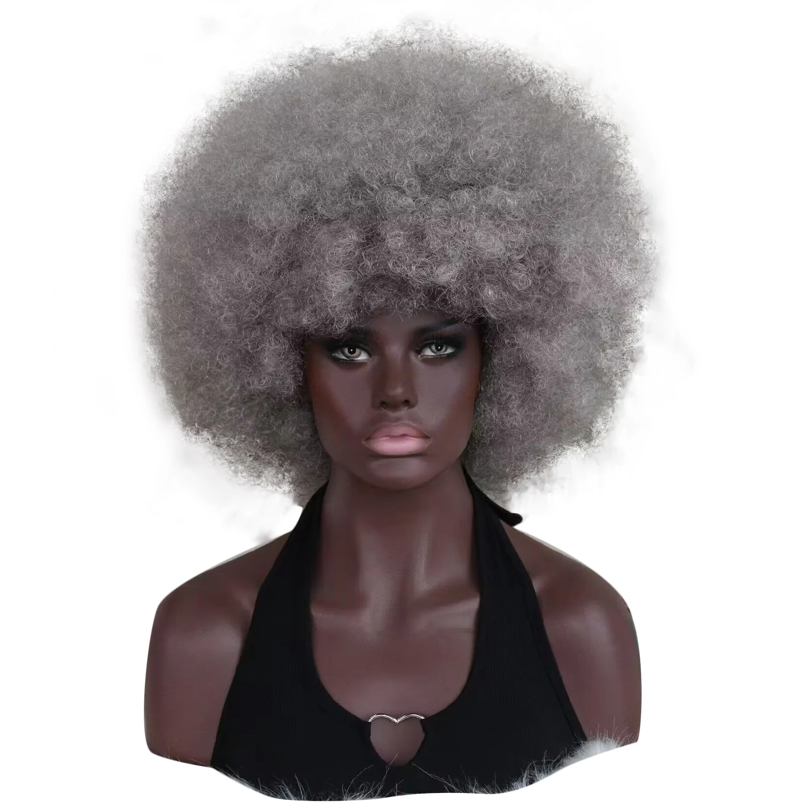 Men Madam women's Gray Short Curly Synthetic Wig , Afro Style, Cos, Halloween, Party and Daily Use
Men Madam women's Gray Short Curly Synthetic Wig , Afro Style, Cos, Halloween, Party and Daily Use