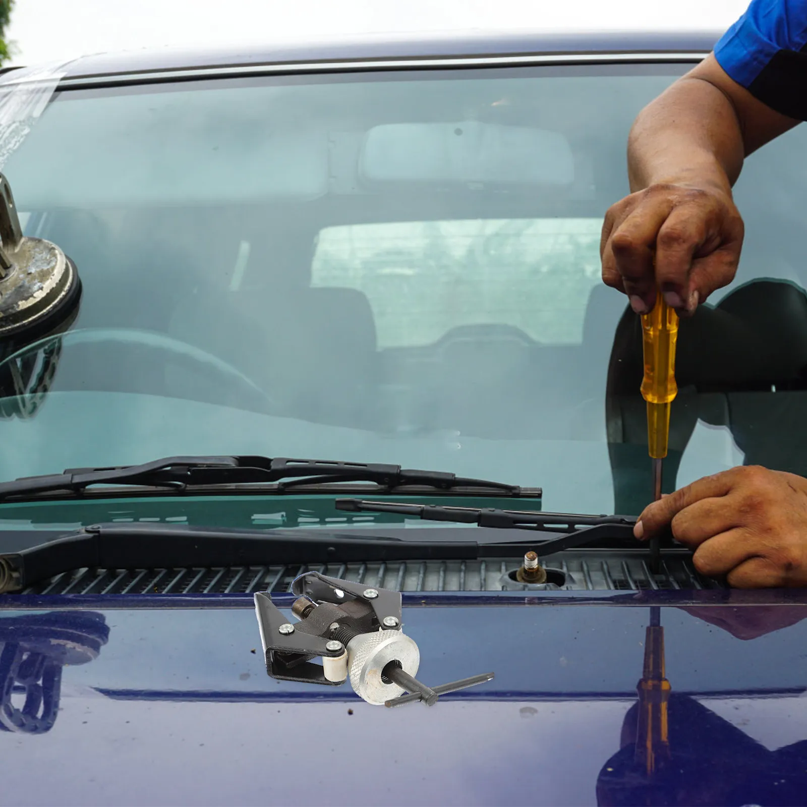 Professional Car Window Wiper Puller Heavy Duty Steel Wiper Arm Removal Tool Non Damaging Ejector Knob Adjustment for All
Professional Car Window Wiper Puller Heavy Duty Steel Wiper Arm Removal Tool Non Damaging Ejector Knob Adjustment for All