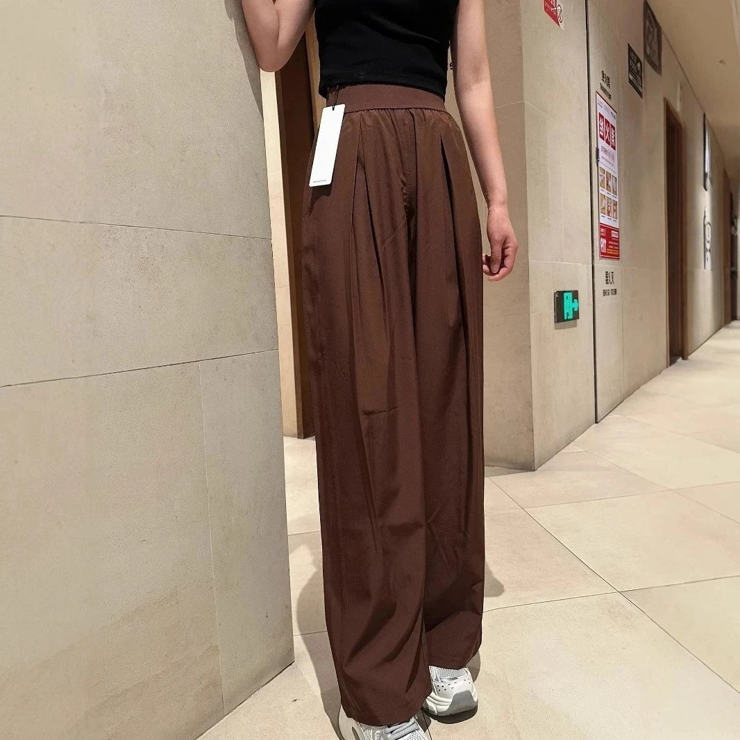 Spring and summer new loose straight yoga trousers drape soft zero pressure high waist wide leg trousers cover meat trousers
Spring and summer new loose straight yoga trousers drape soft zero pressure high waist wide leg trousers cover meat trousers